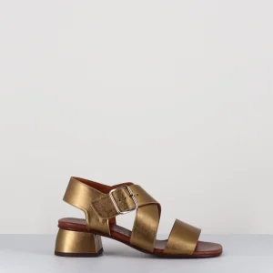 Sandales en cuir bronze à brides croisées - QUI-ISRAEL44 DALI BRONCE