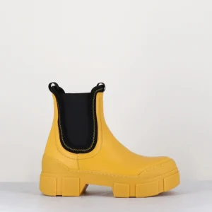 Boots chelsea en cuir jaune - 1B4712D YELLOW