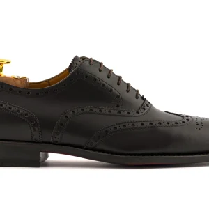 Richelieu en cuir Testa di Moro avec des détails richelieu