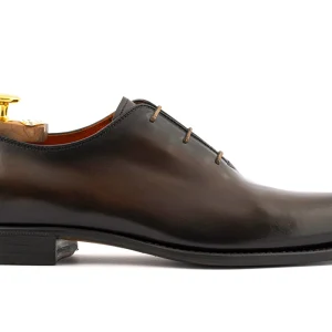 Richelieu en cuir pleine fleur lisse