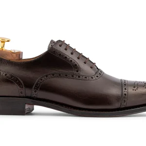 Richelieus en cuir marron