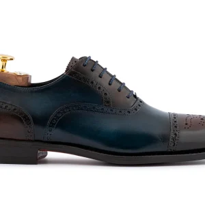 Cuir ombré français français avec des détails de brogue