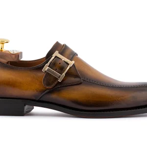 Monofbbbia en cuir peint à la main avec couture à la main