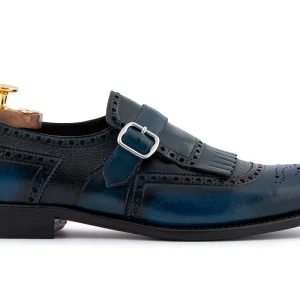 Mocassin avec boucle peinte à la main