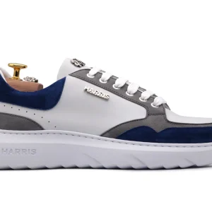 Baskets en cuir et en daim