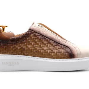 Briefs de la fourchette en cuir entrelacé