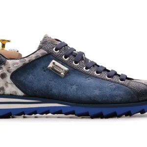 Baskets en daim et pitone