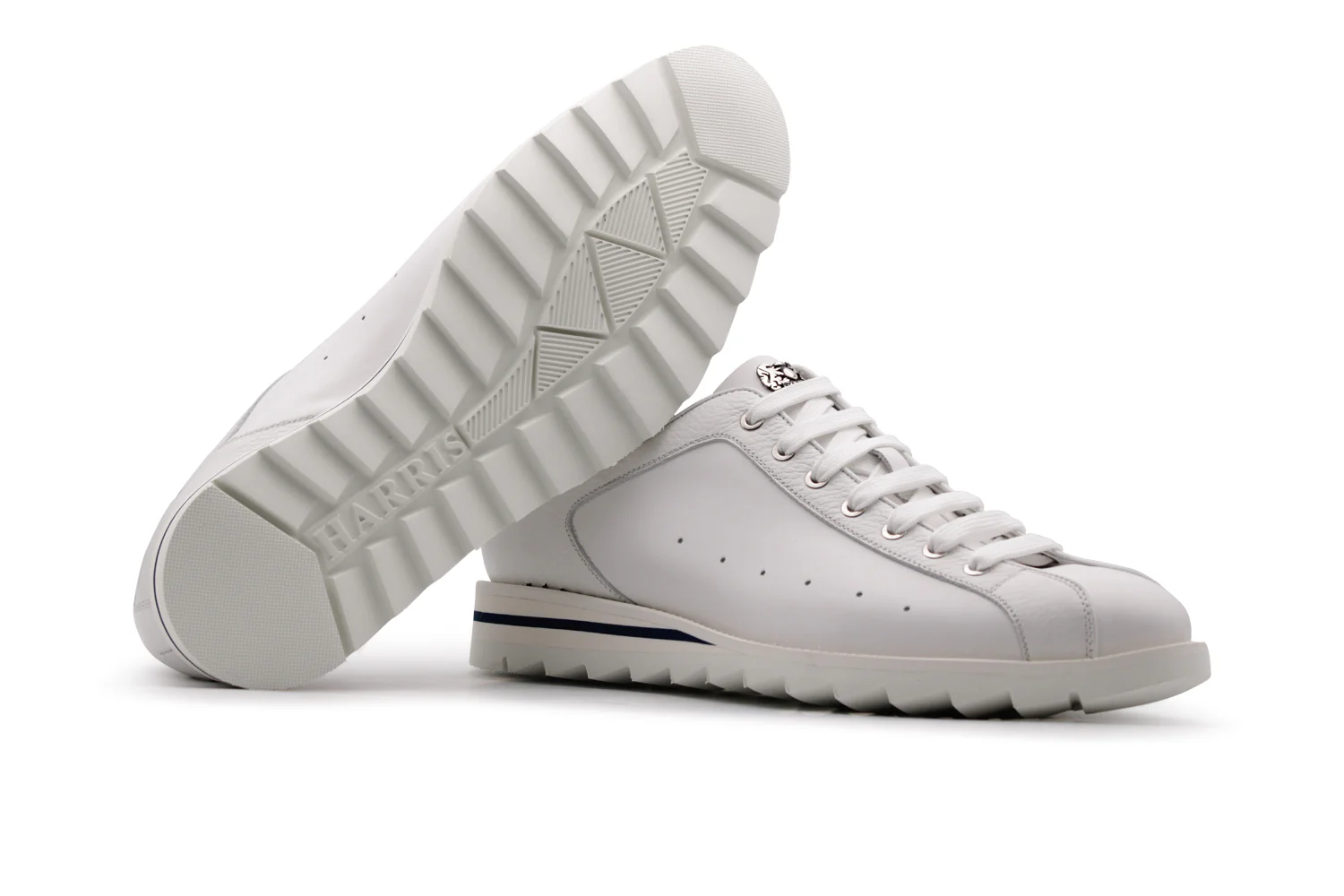 Baskets en cuir à fleurs pleines – Image 3