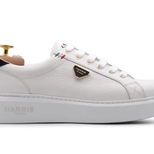 Effet alce baskets en cuir souple