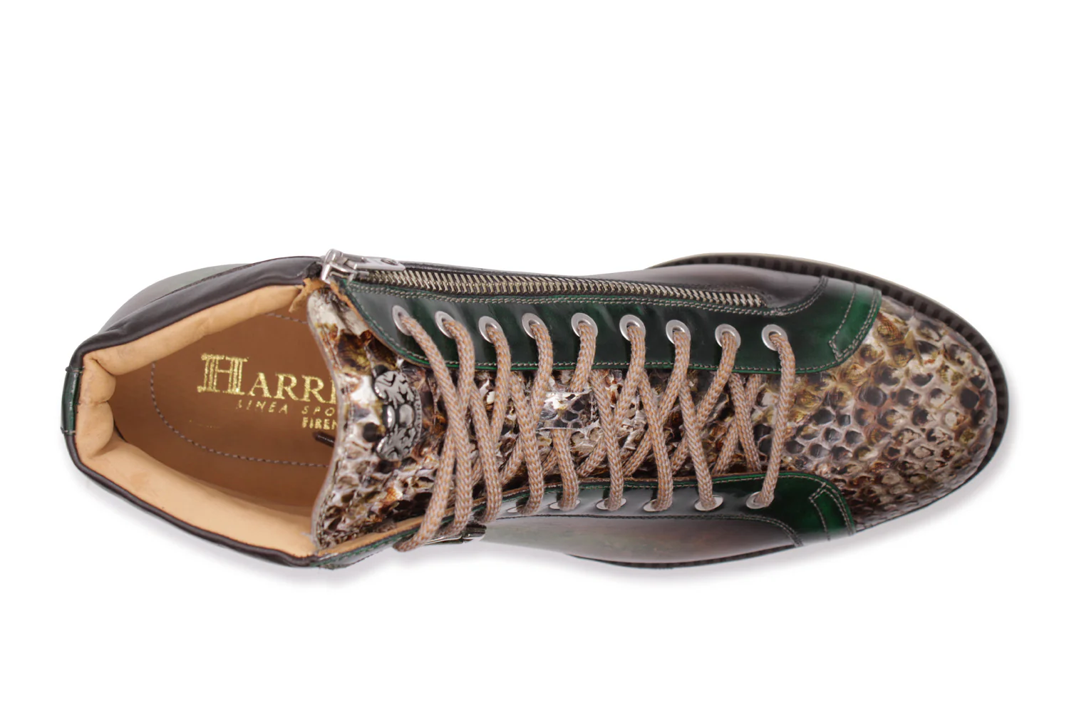 Polacchino dans le cuir peint à la main et Python – Image 4