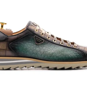 Baskets à effet d'éléphant et tweed