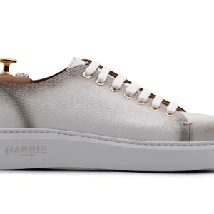 Sneaker en cuir souple ombragé à la main