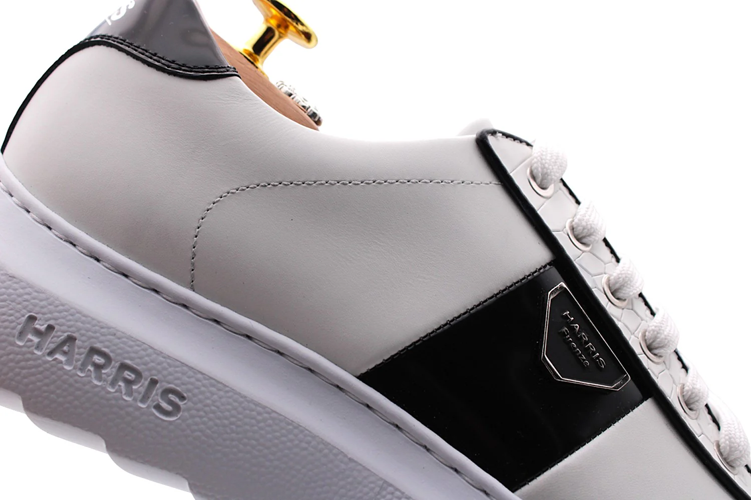 Baskets en cuir effet croco – Image 2