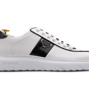 Baskets en cuir effet croco