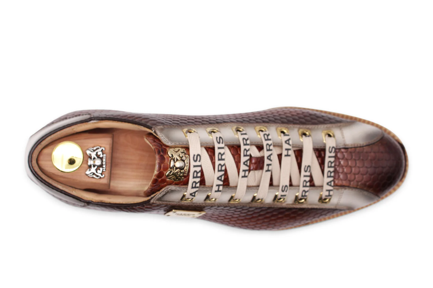 Baskets en cuir imprimé peintes à la main – Image 3