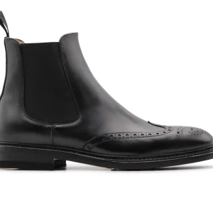 Bottine avec élastique et détails Brogue