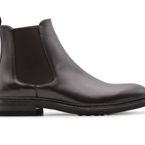 Bottine lisse avec semelle élastique et caoutchouc Testa di Moro