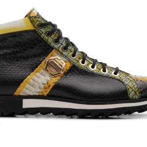 Bottine python jaune édition limitée