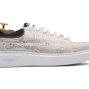 Baskets basses ornées de cristaux fins