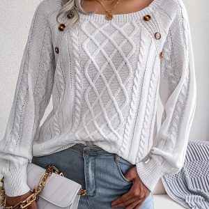 Pulls élégants avec boutons - Élise