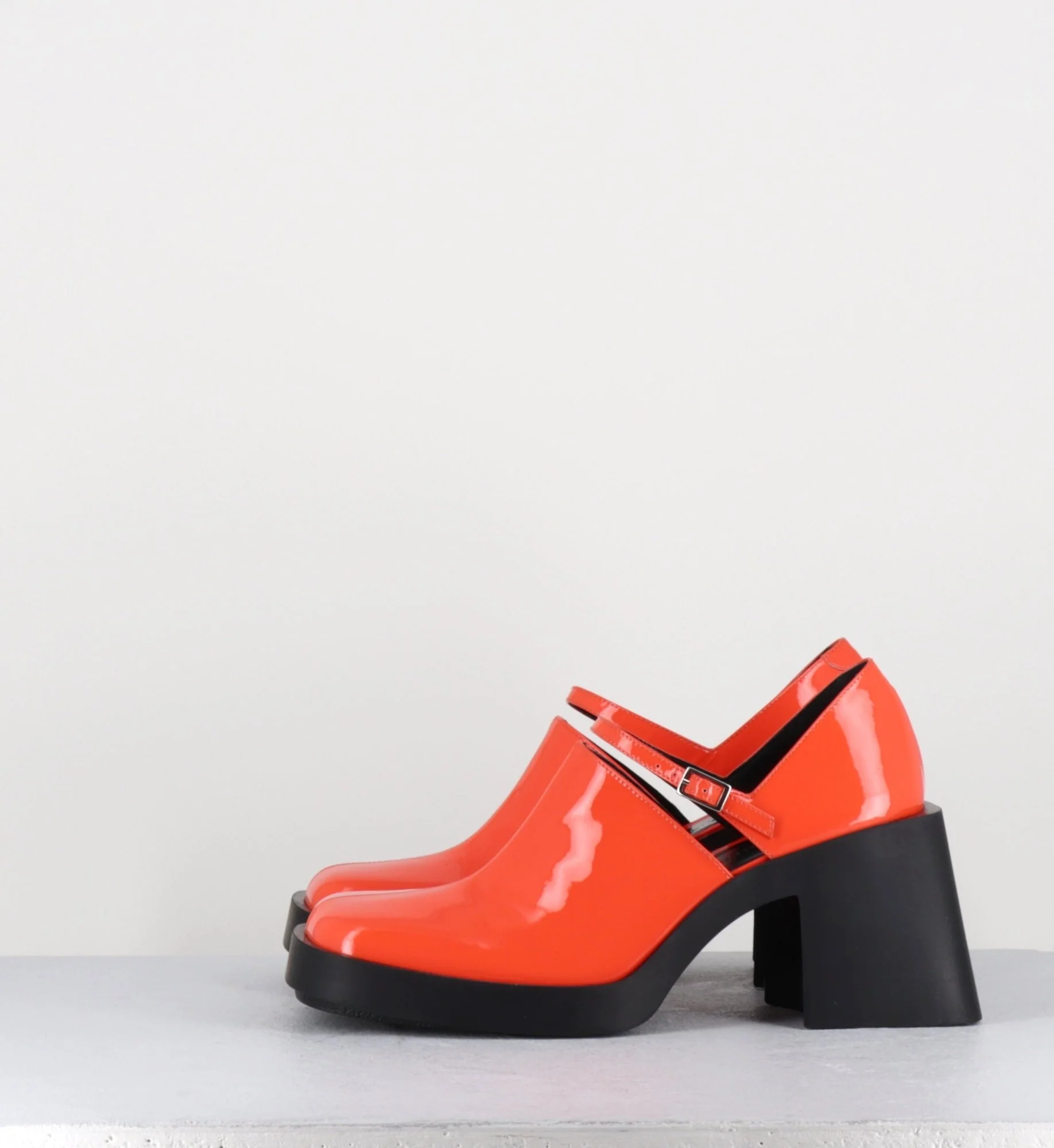 90s Mary-Jane en cuir vernis orange - KIM ORANGE PATENT – Image 9