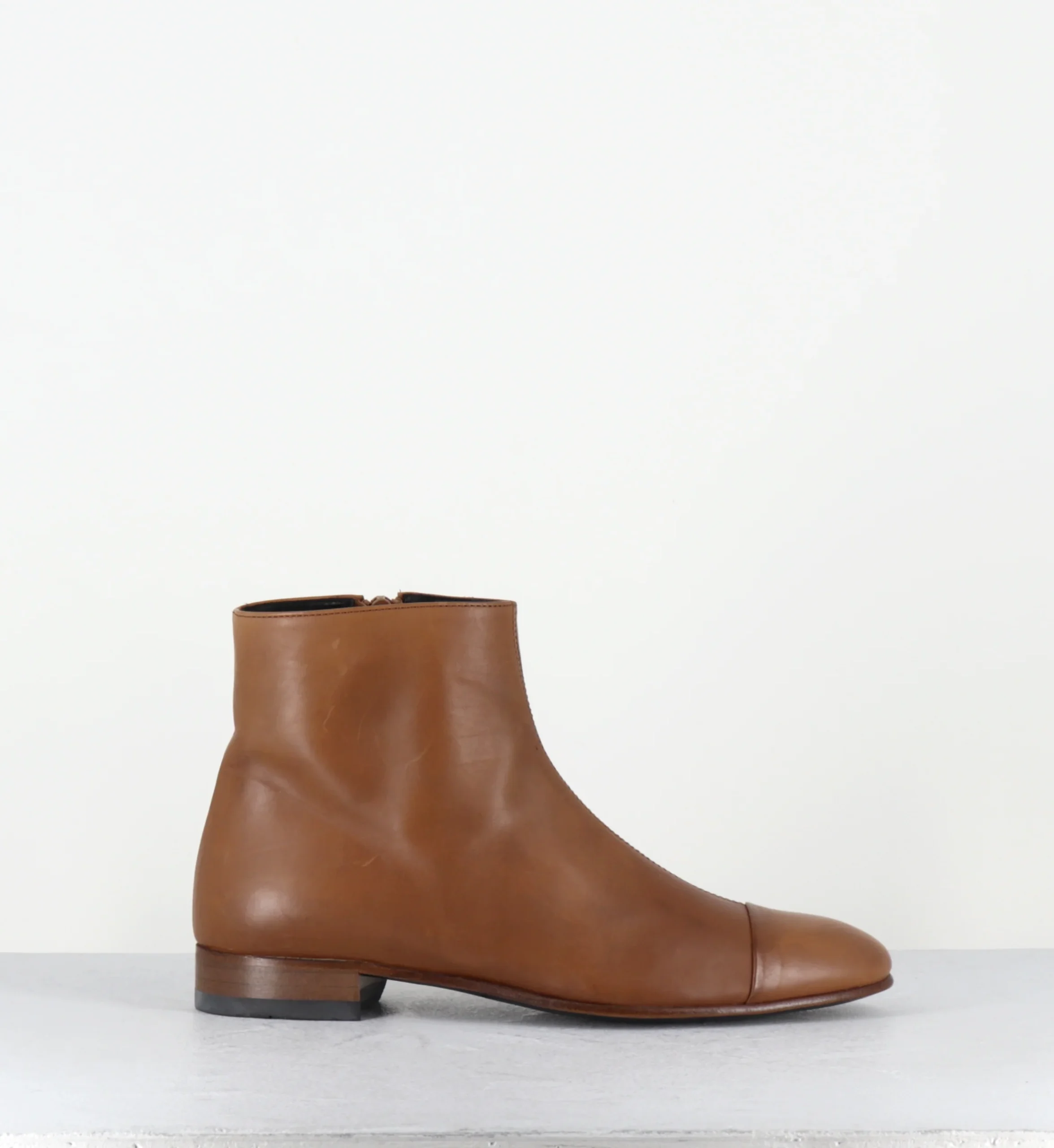 Boots 60s en cuir camel souple - ANDY CALF CAMEL – Image 2