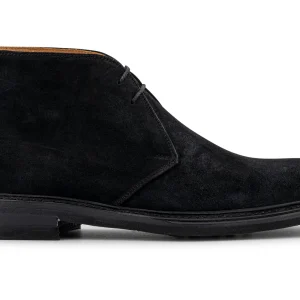 Bottine en daim noir