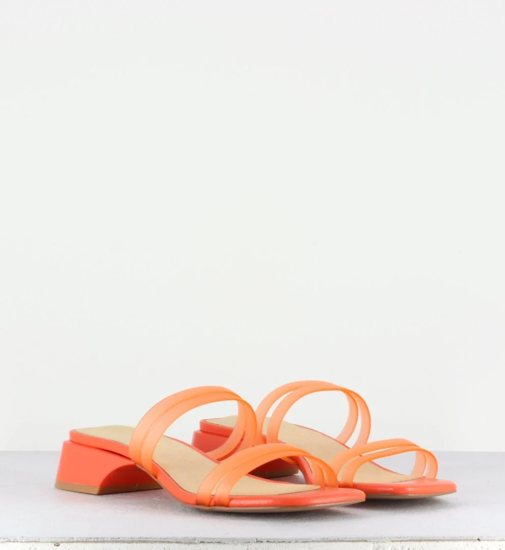 Hamuera Orange Fluro Vinyl Sandals – Image 4