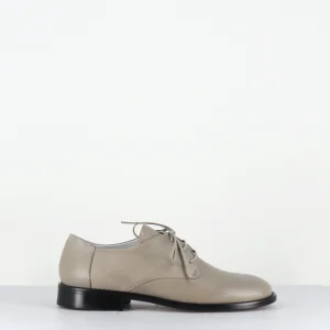 Derbies à lacets en cuir taupe - EDVIGE070 TAUPE