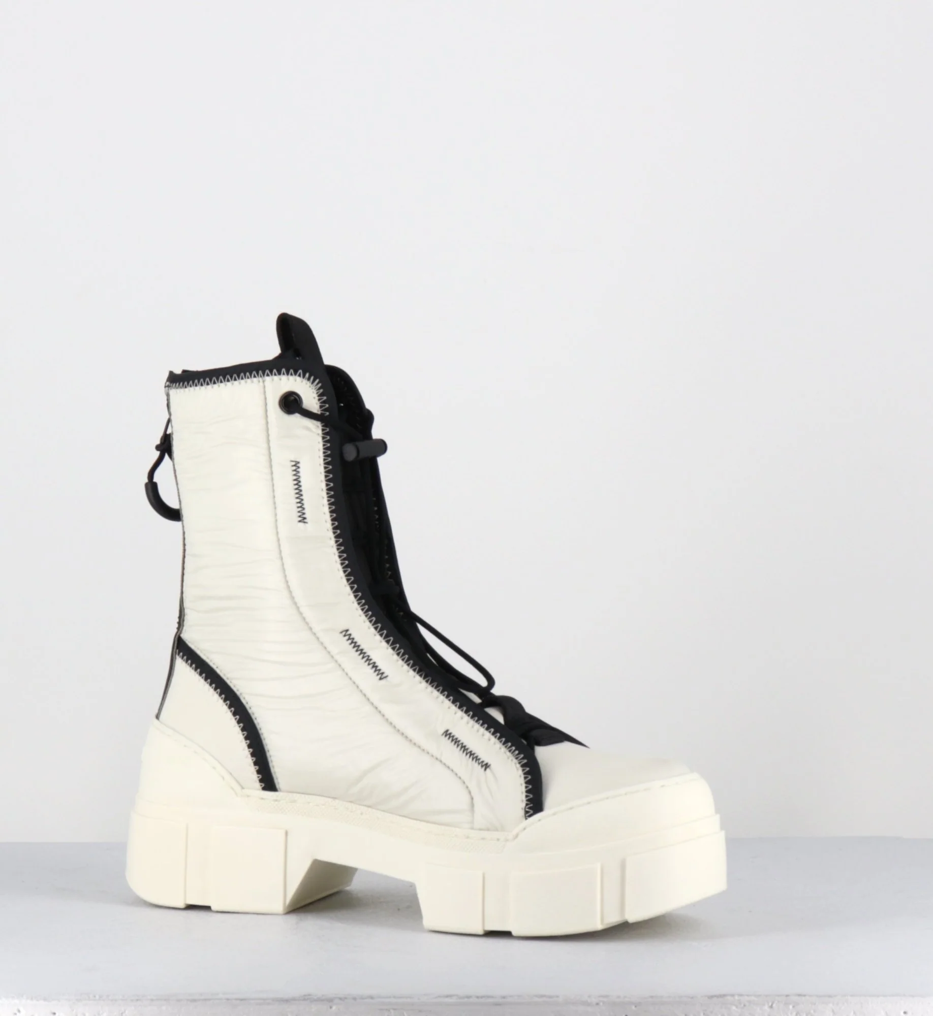 Boots en nylon blanc cassé & élastique réglable - 1D7300D SILK WIRE – Image 8