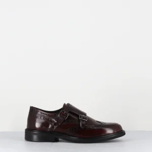 Oxford derby double-boucles cuir glacé marron - RONDI ABRA SELLA