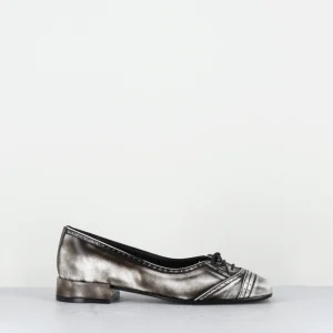 Ballerines en cuir effet vintage petit lacet - FABIENE BORDOBA WHITE