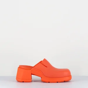 90s orange rubber clogs -  BLISSA ORANGE MULES
