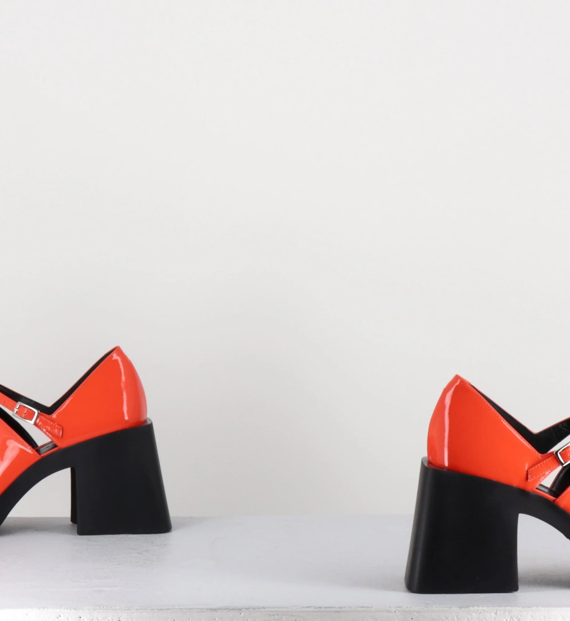 90s Mary-Jane en cuir vernis orange - KIM ORANGE PATENT – Image 5