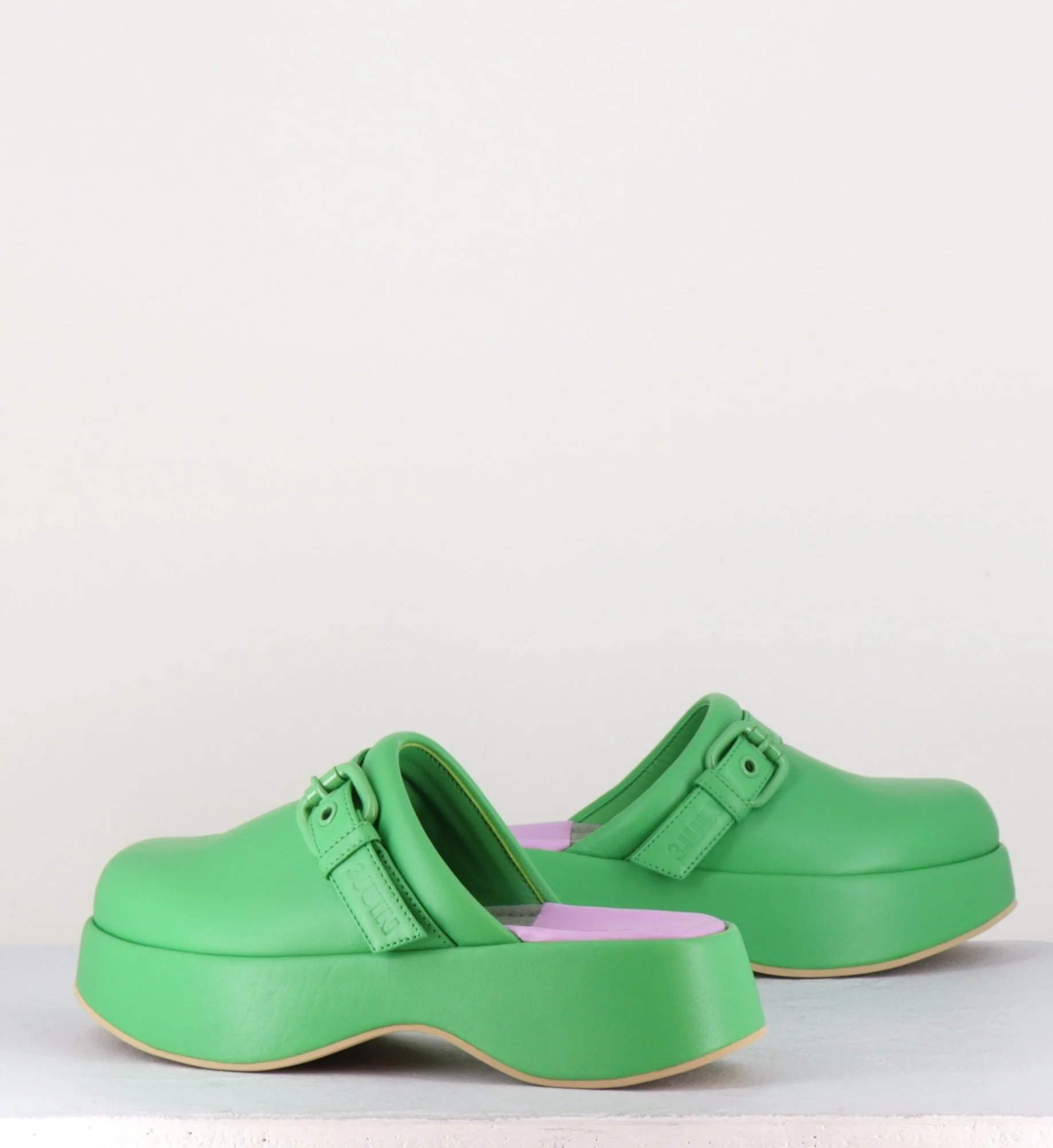 Sabot en cuir vert - LIPARI CHAT GRASS – Image 7