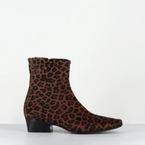 Boots poulain léopard petit talon - NOGA CAVALLINO LEOPARD