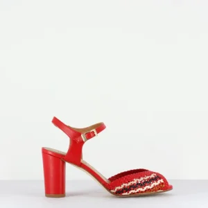 Sandales Petra Red Woven