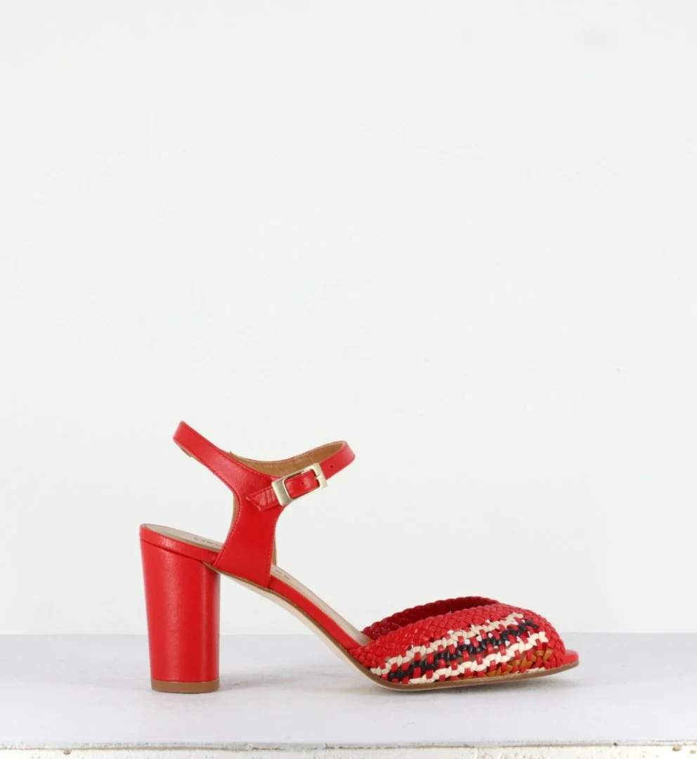 Sandales Petra Red Woven – Image 2
