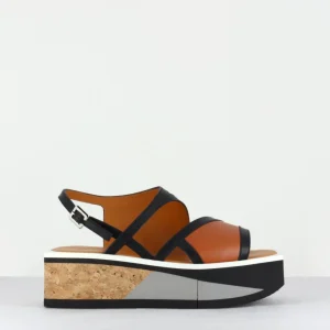 Sandales à plateformes en liège multico - Umy
