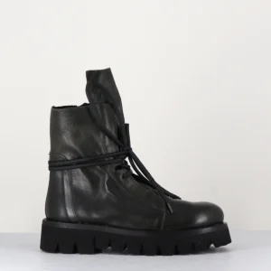 Boots rangers en cuir vert - SMILE08 BOTTLE