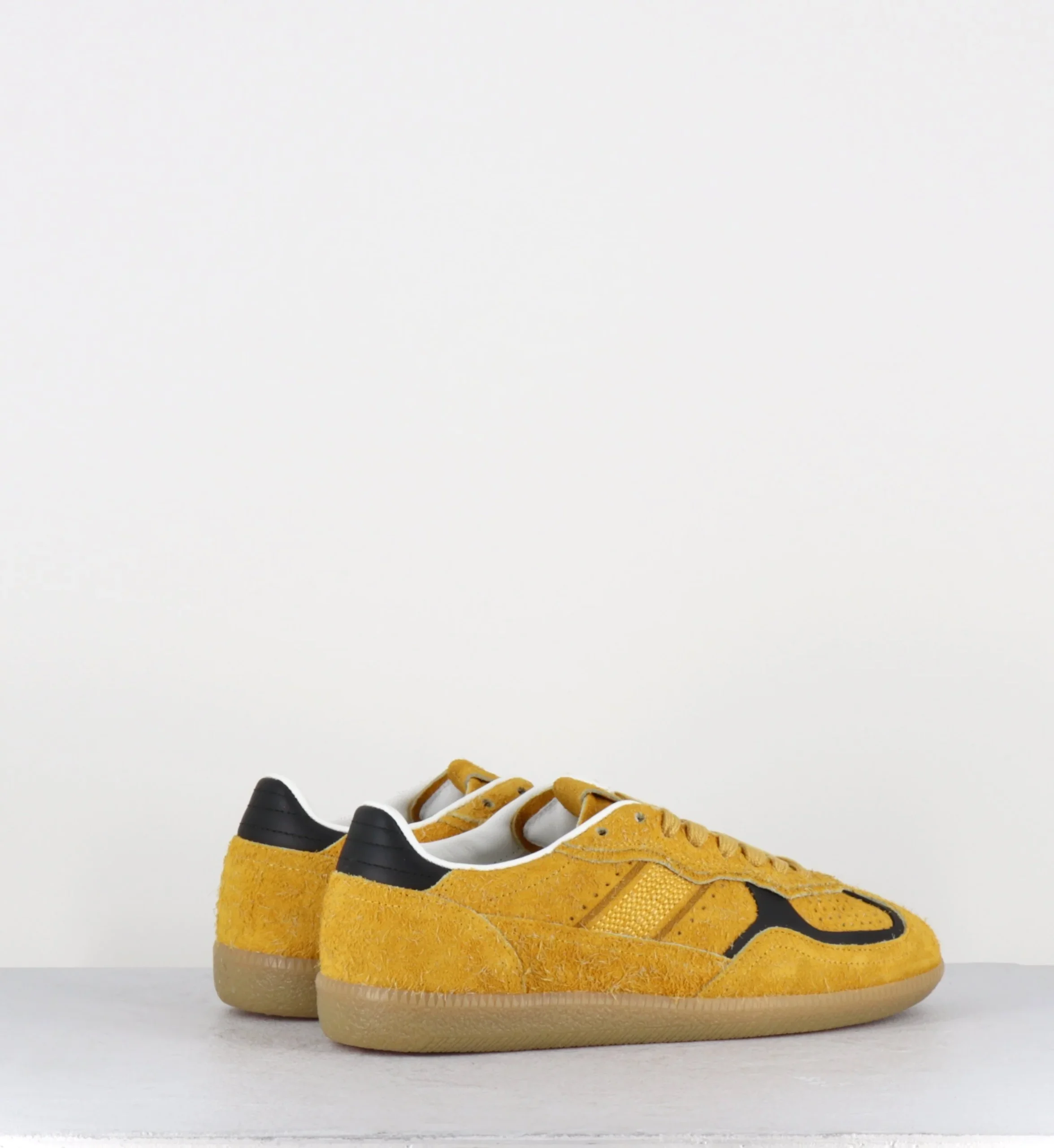 TB 490 RIFE SUEDE FUZZY YELLOW LEATHER SNEAKERS – Image 4