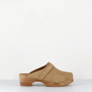Sabots flexibles en daim camel - COMPLICE DAIM TAN