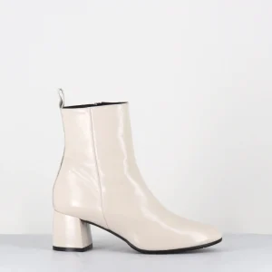 Boots 60s en cuir souple crème - SAMUI3 VERLUX MILK