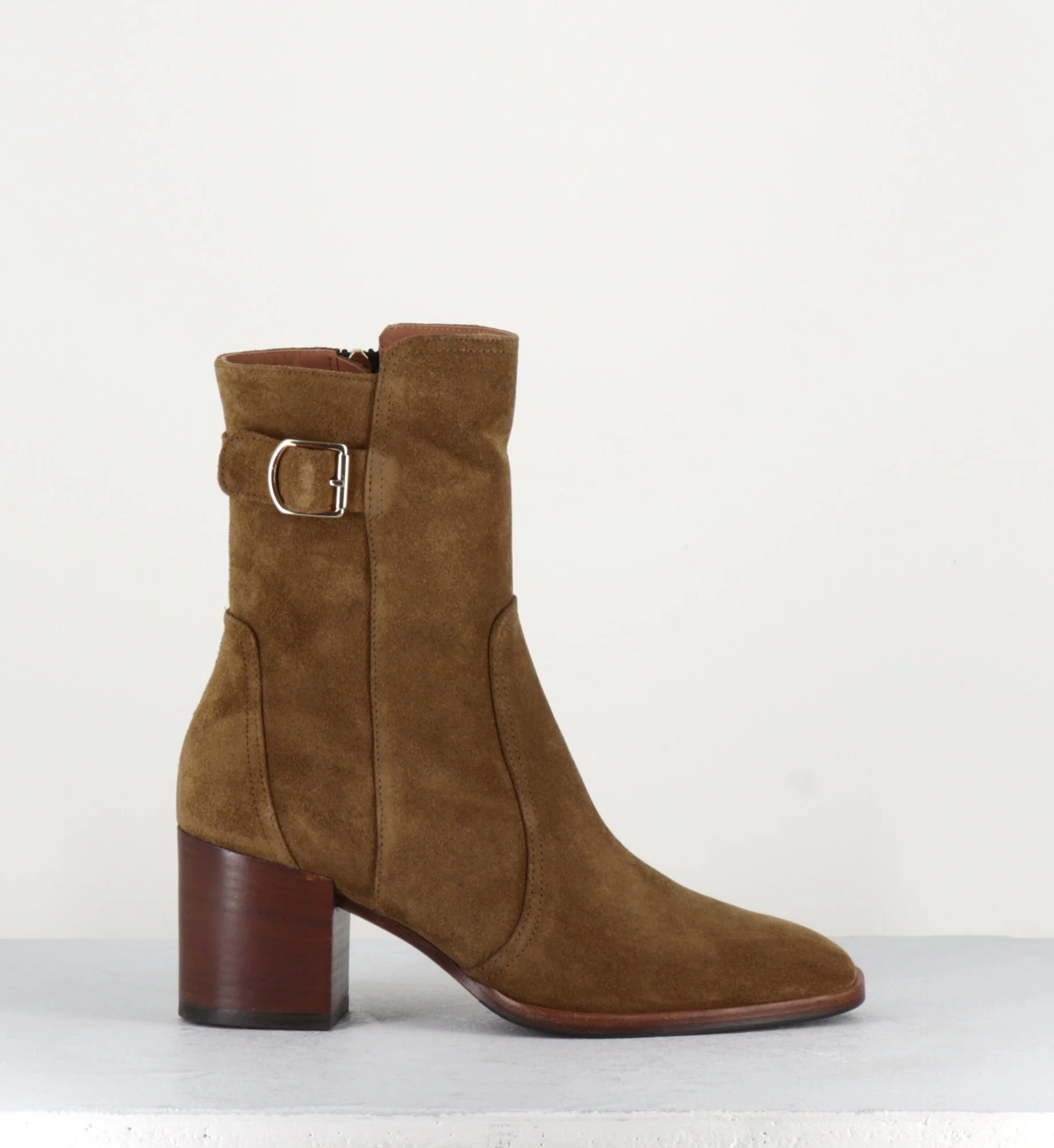 Boots en daim camel - 2525 MOUTARDE – Image 2