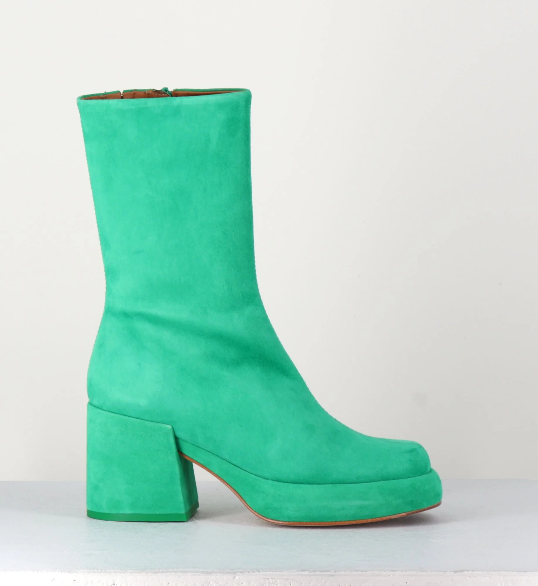 Boots en daim vert - SUSAYE GREEN BOOTS
