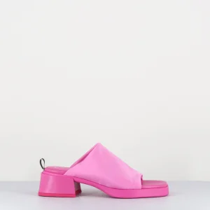 Mules 90s en lycra rose - ZOOEY PINK MULES