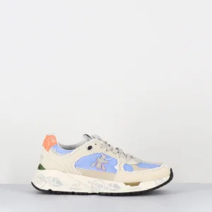 Sneakers semelle épaisse toile bleu - MASED 6682