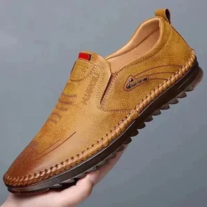 Richard - Mocassins à enfiler en cuir pour hommes